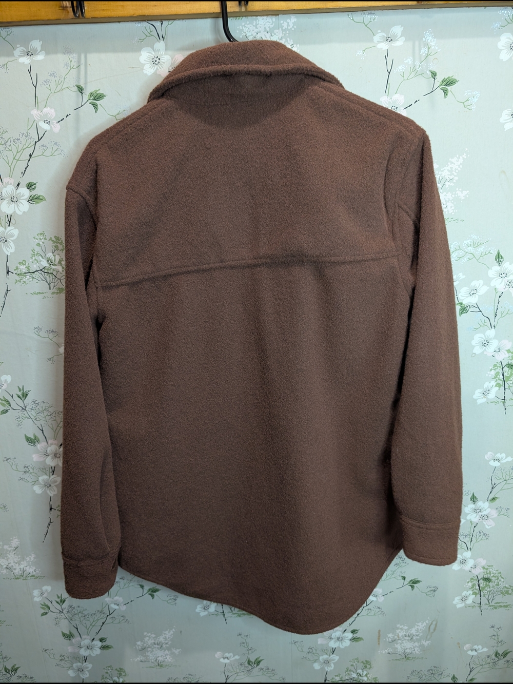 Joie Brown Fleece Button-Up Shacket - Picture 6 of 7